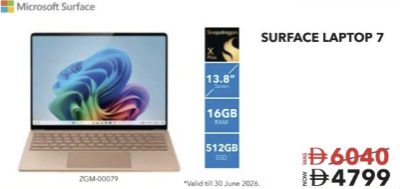 Surface Laptop 7 16GB RAM 512GB SSD (ZGM-00079)