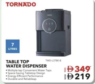 Tornado Table Top Water Dispenser TWD-LSTB8