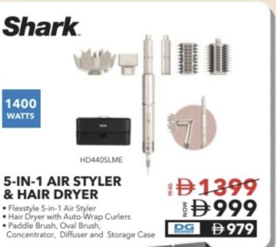 Shark 5-in-1 Air Styler & Hair Dryer HD4405LME
