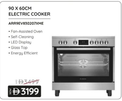 Ariston 90x60cm Electric Cooker ARR9EV830207XME