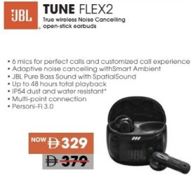 JBL Tune Flex2 True Wireless Noise Cancelling Earbuds