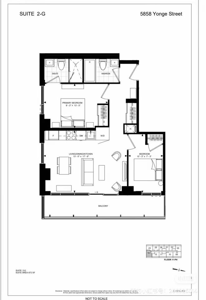 Plaza On Yonge Assignment - 2 bed 2 bath photo 2