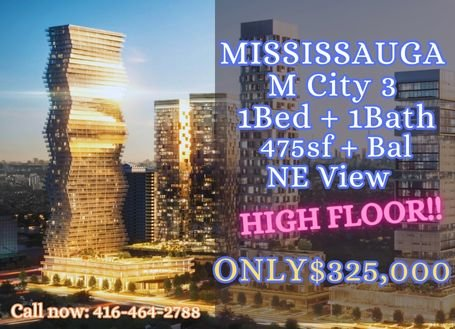 M City M3 Condo Assignment - 1 bed 1 bath by Rogers Real Estate Development Limited in Mississauga