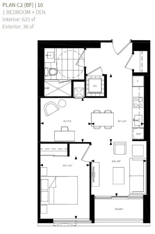 Burke Condos Assignment - 2 bed 1 bath photo 2