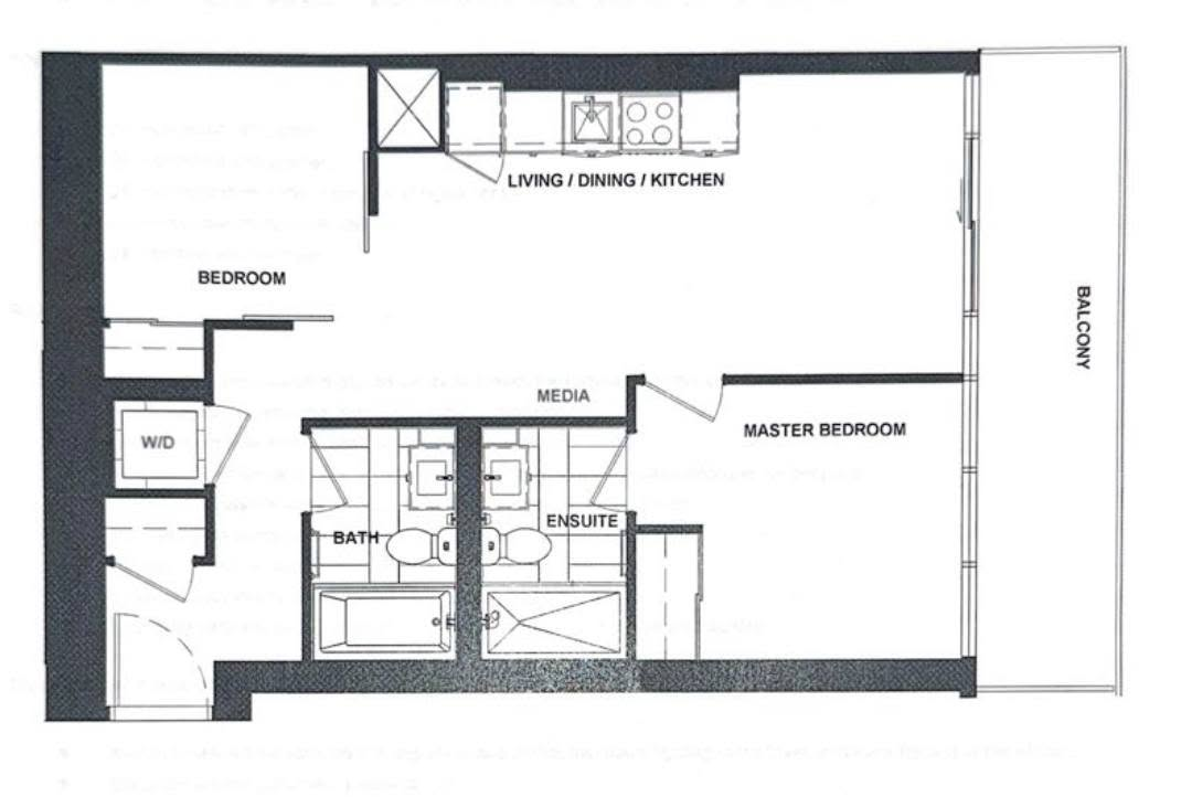 M City M3 Condo Assignment - 2 bed 2 bath photo 2