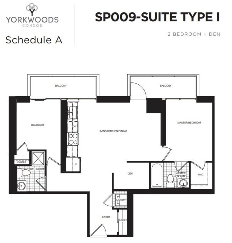 Yorkwoods Condos Assignment - 2.5 bed 2 bath photo 2