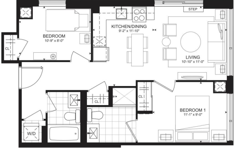 The Millhouse Condo Assignment - 2 bed 2 bath photo 2