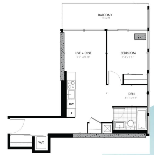 Bauhaus Condo Assignment - 1.5 bed 1 bath by Lamb Development Corp. in TORONTO