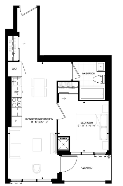 400 King West Condo Assignment - 1 bed 1 bath photo 2