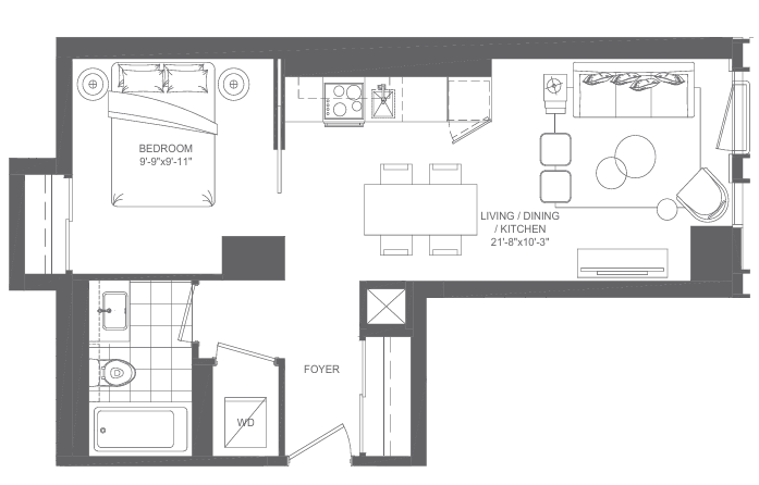 Artist Alley Condo Assignment - 1 bed 1 bath photo 2