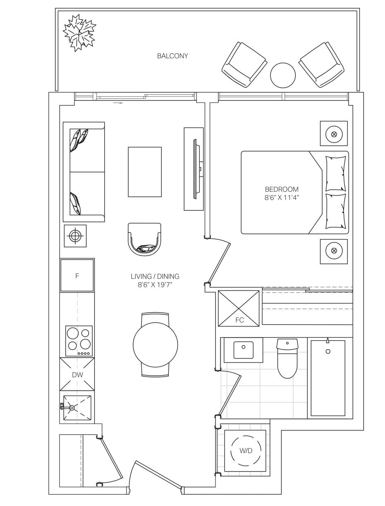 Untitled Toronto Condo Assignment - 1 bed 1 bath photo 2