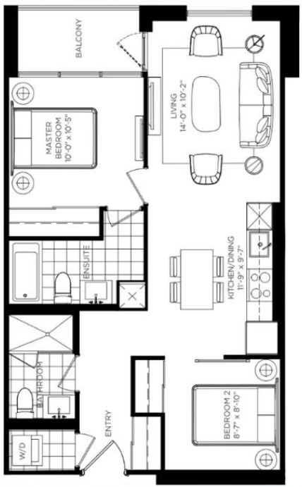 Notting Hill Condos - 2 bed 2 bath photo 2