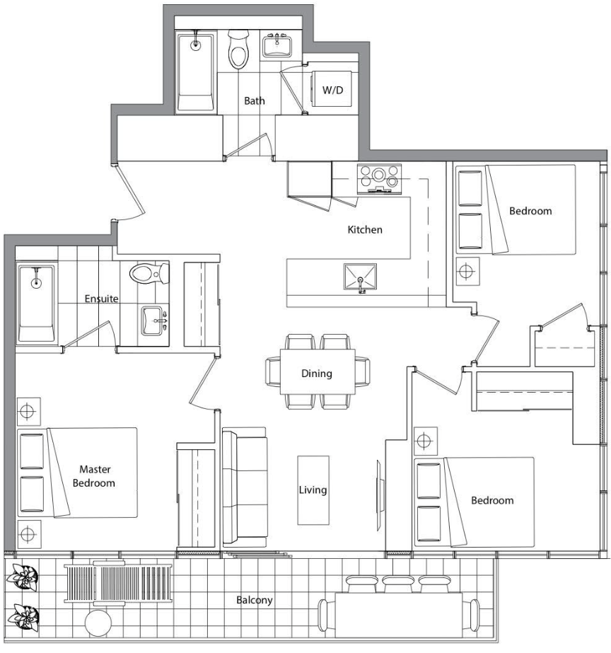 Concord Canada House Condo Assignment - 3 bed 2 bath photo 2