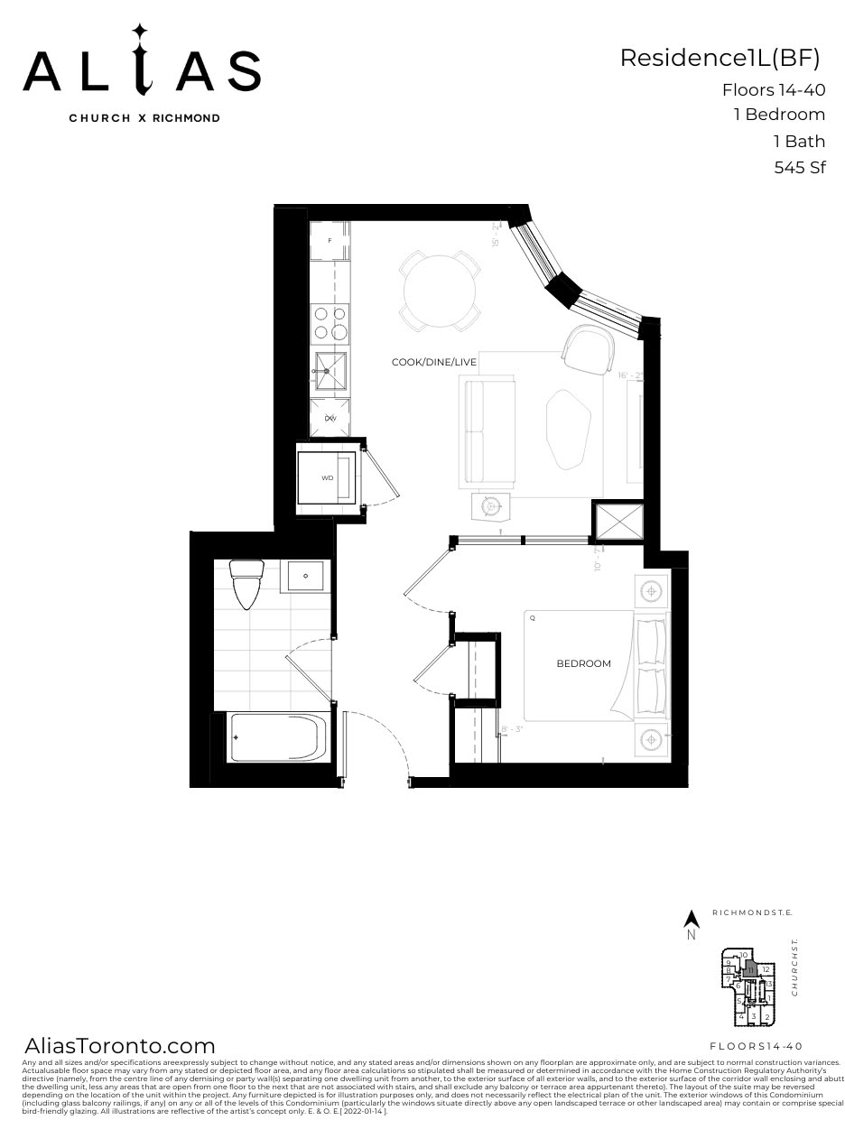 Alias Condo Assignment Sale - 1.5 bed 1 bath photo 2